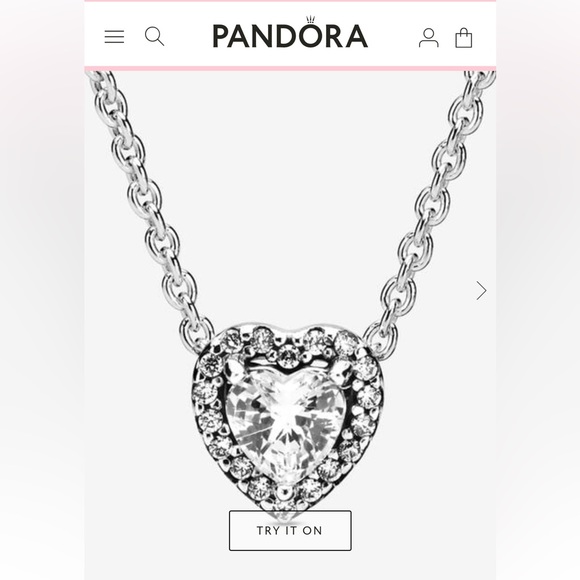 Authentic Pandora Sparkling Elevated Heart Necklace S925 ALE Sterling Silver NEW - Picture 10 of 10
